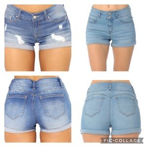 🍧 Wax jeans, set of two jean shorts!